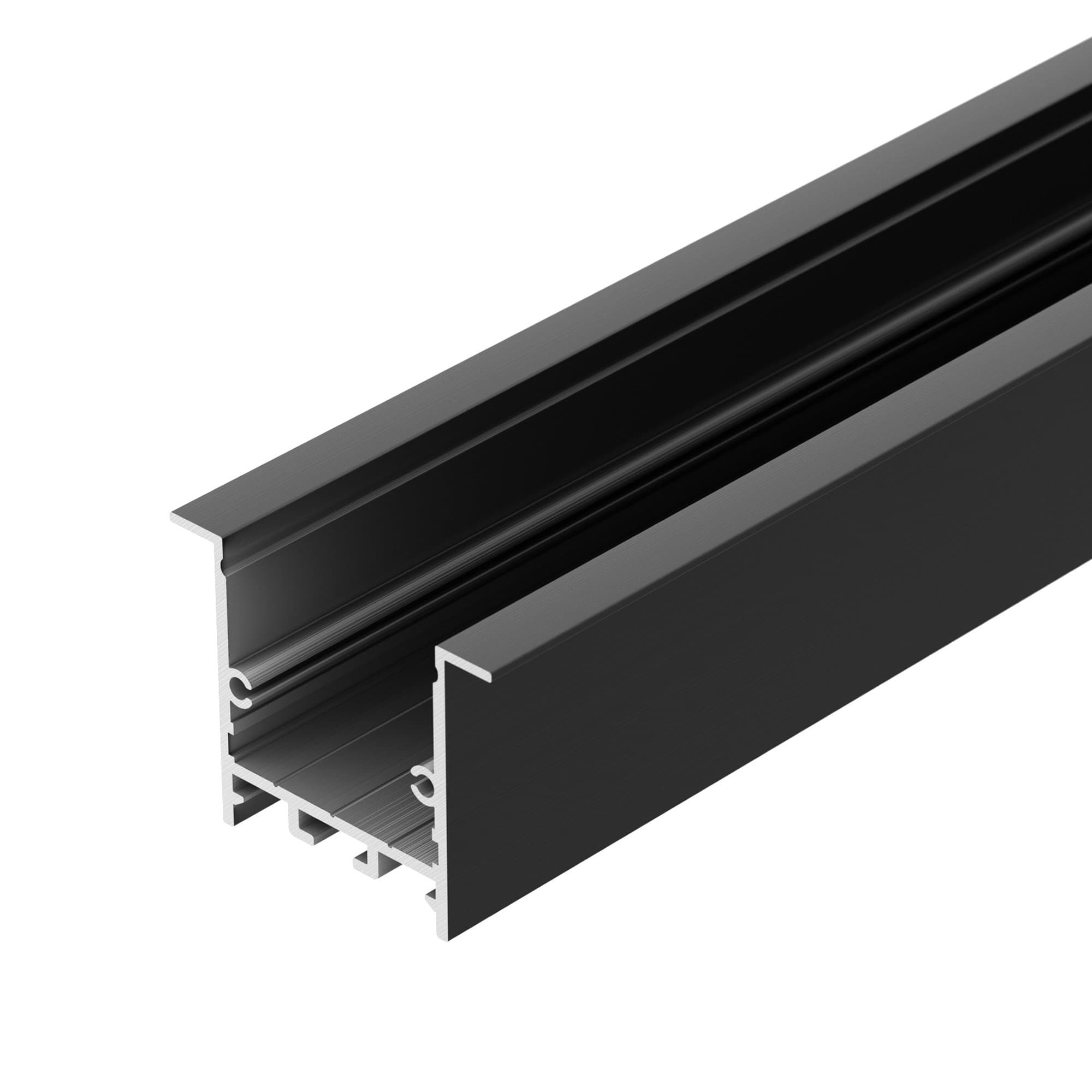 Arlight Профиль SL-LINIA49S-F-2000 ANOD BLACK (Алюминий) 039389 — миниатюра 2