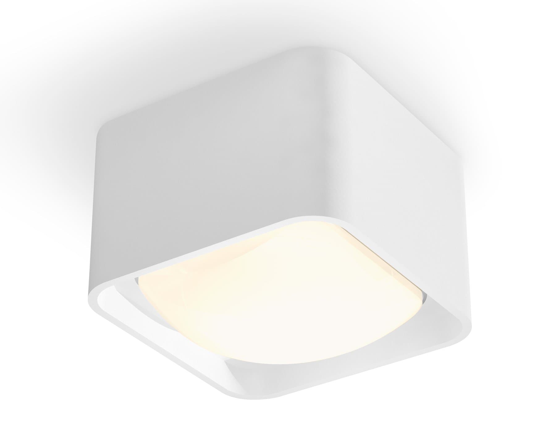 Ambrella Комплект накладного светильника с акрилом XS7832022 SWH/FR белый песок/белый матовый MR16 GU5.3 (C7832, N7756) — миниатюра 1