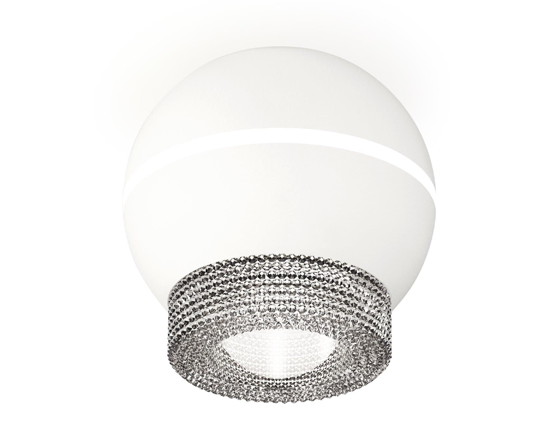 Ambrella Комплект накладного светильника XS1101030 SWH/CL белый песок/прозрачный MR16 GU5.3 LED 3W 4200K (C1101, N7191) — миниатюра 1