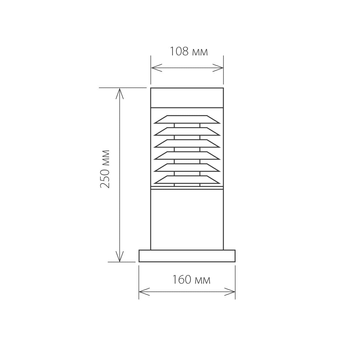 Elektrostandard 1508 TECHNO / Светильник садово-парковый серый a035097 — миниатюра 3