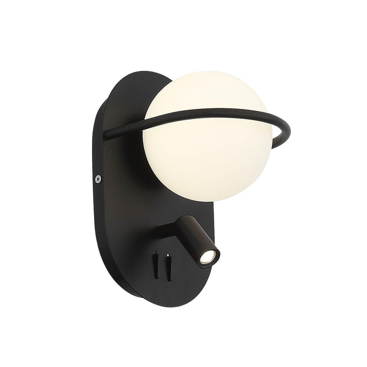ST LUCE SL395.411.02 Бра  Черный/Белый LED 1+1*8+3W — миниатюра 1