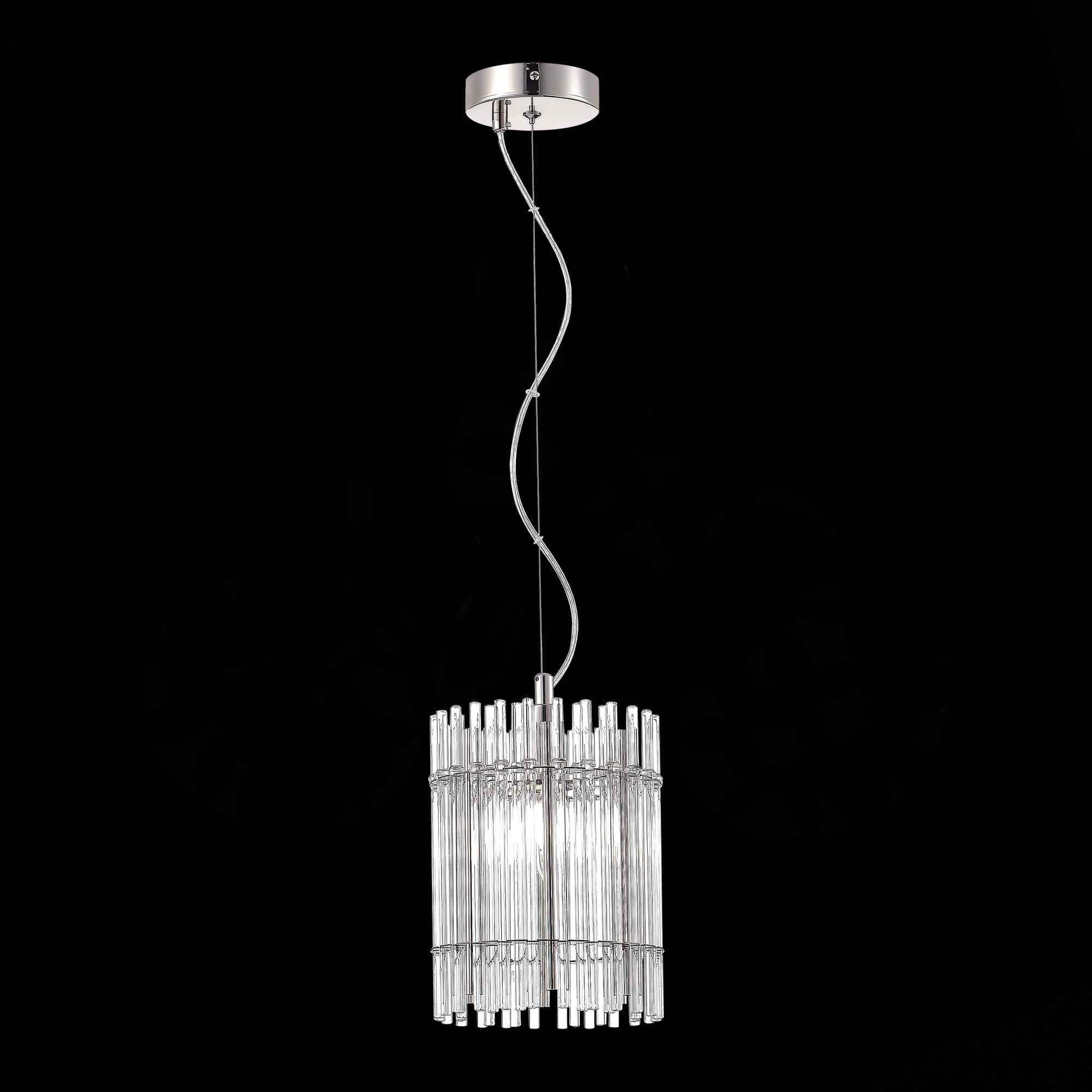 ST LUCE SL1656.103.01 Люстра подвесная Никель/Прозрачный E14 1*40W