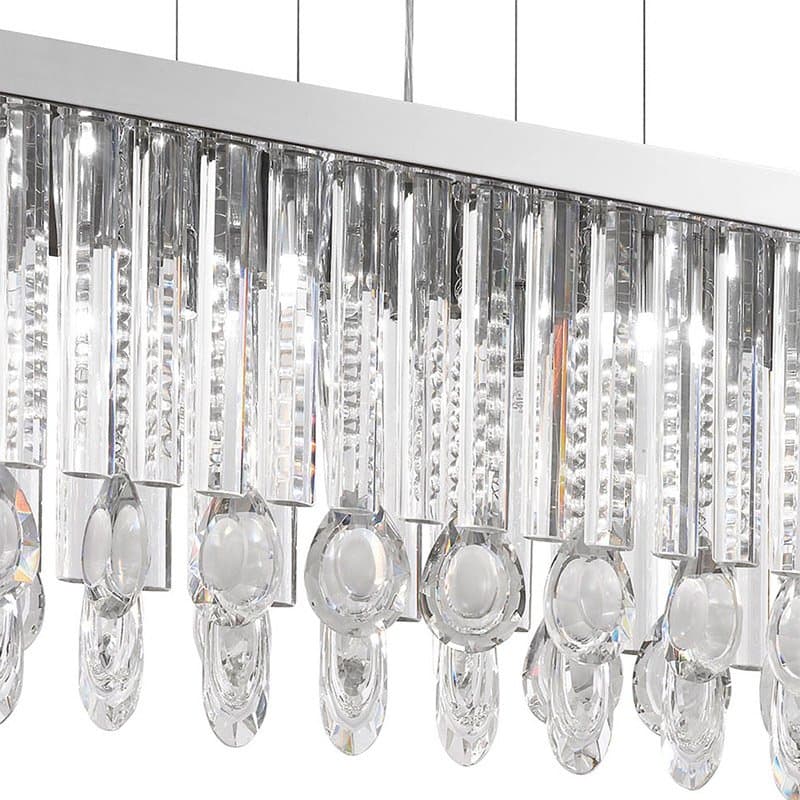 Eglo Люстра CALAONDA, 11х33W(G9), 960х230, H1100, хром/хрусталь 93423 — миниатюра 2