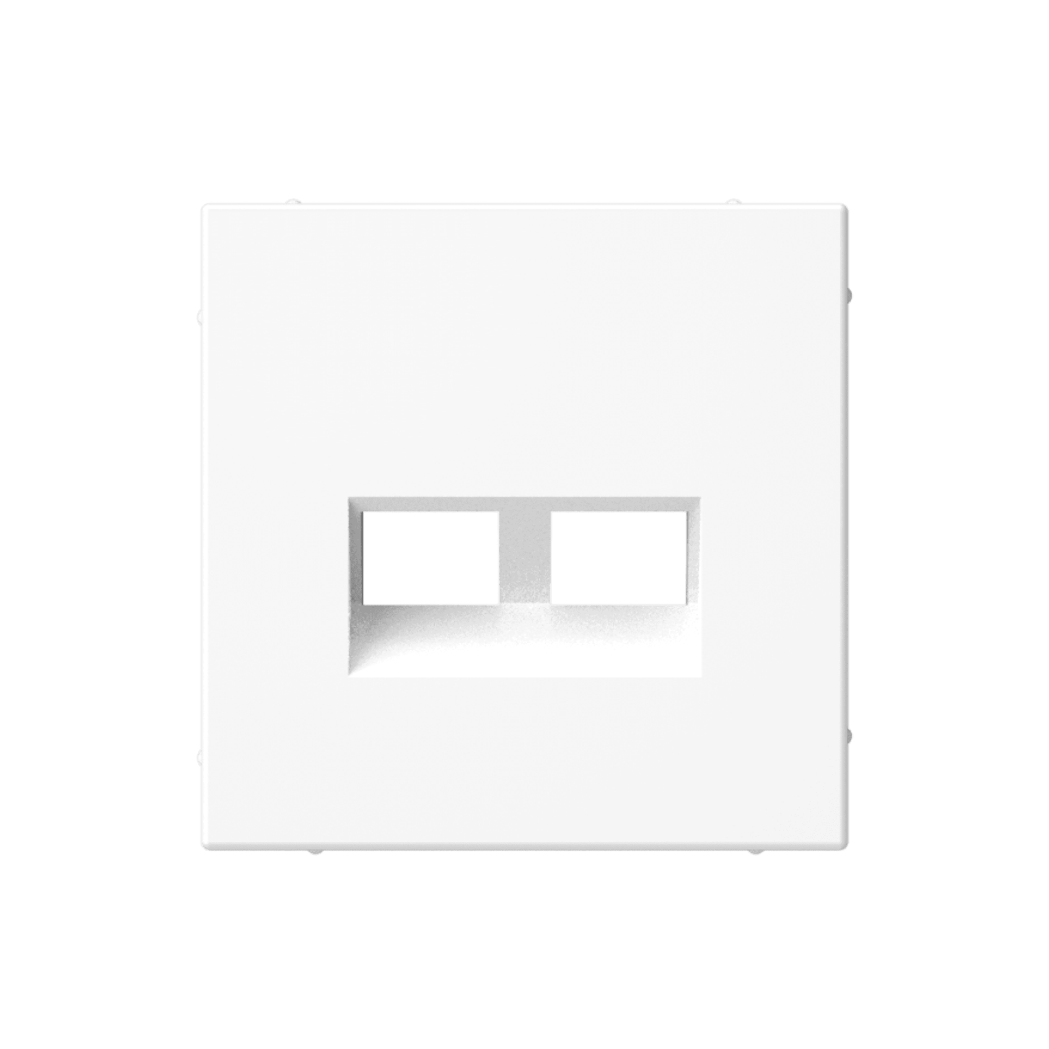Systeme Electric ArtGallery Лотос Накладка двойная для информационных функций типа Keystone — миниатюра 1