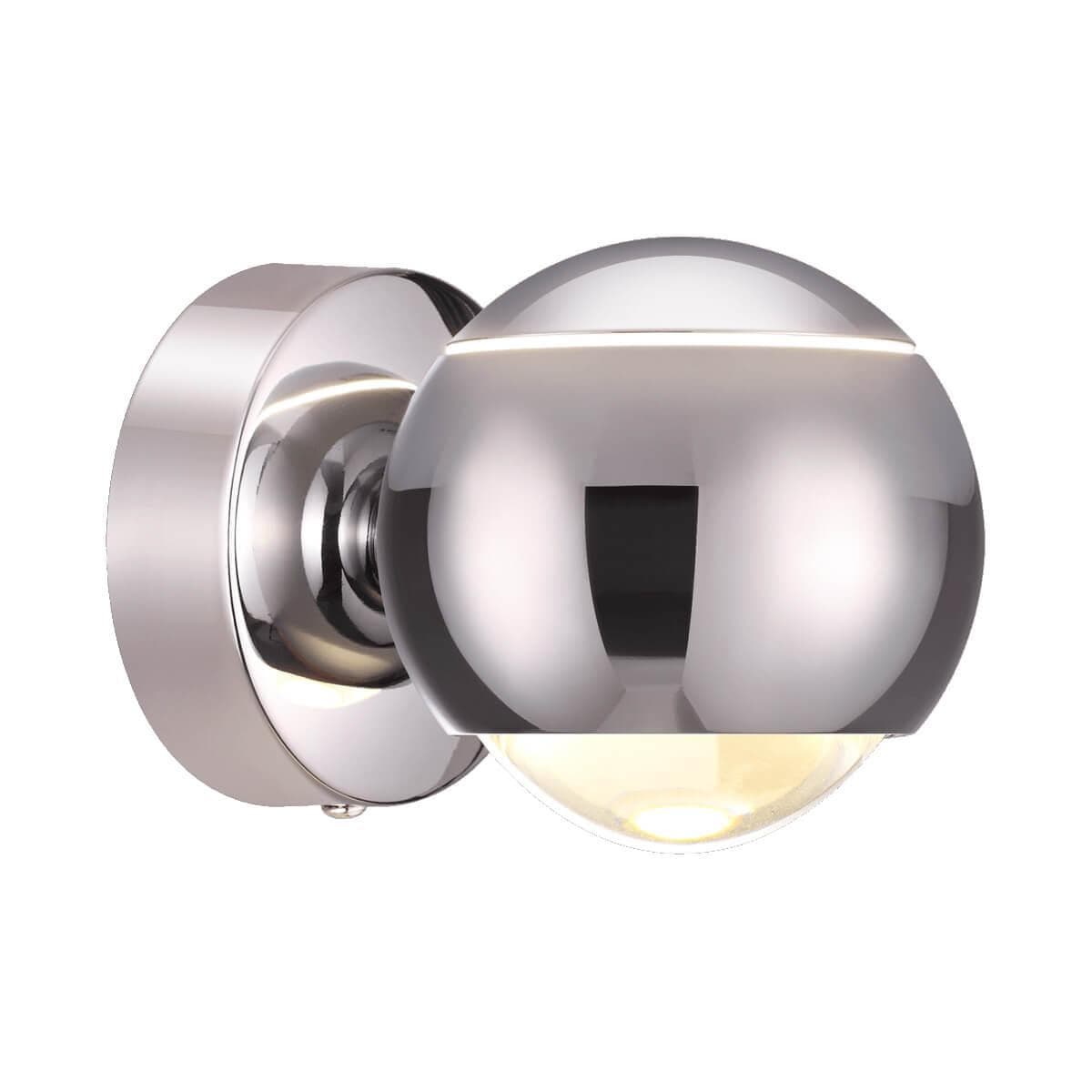 Odeon Light 3914/9WL ODL20 45 хром/металл Настенный светильник LED 4000K 5W+3.5W 220V с сенс. управл-м ELON — миниатюра 1