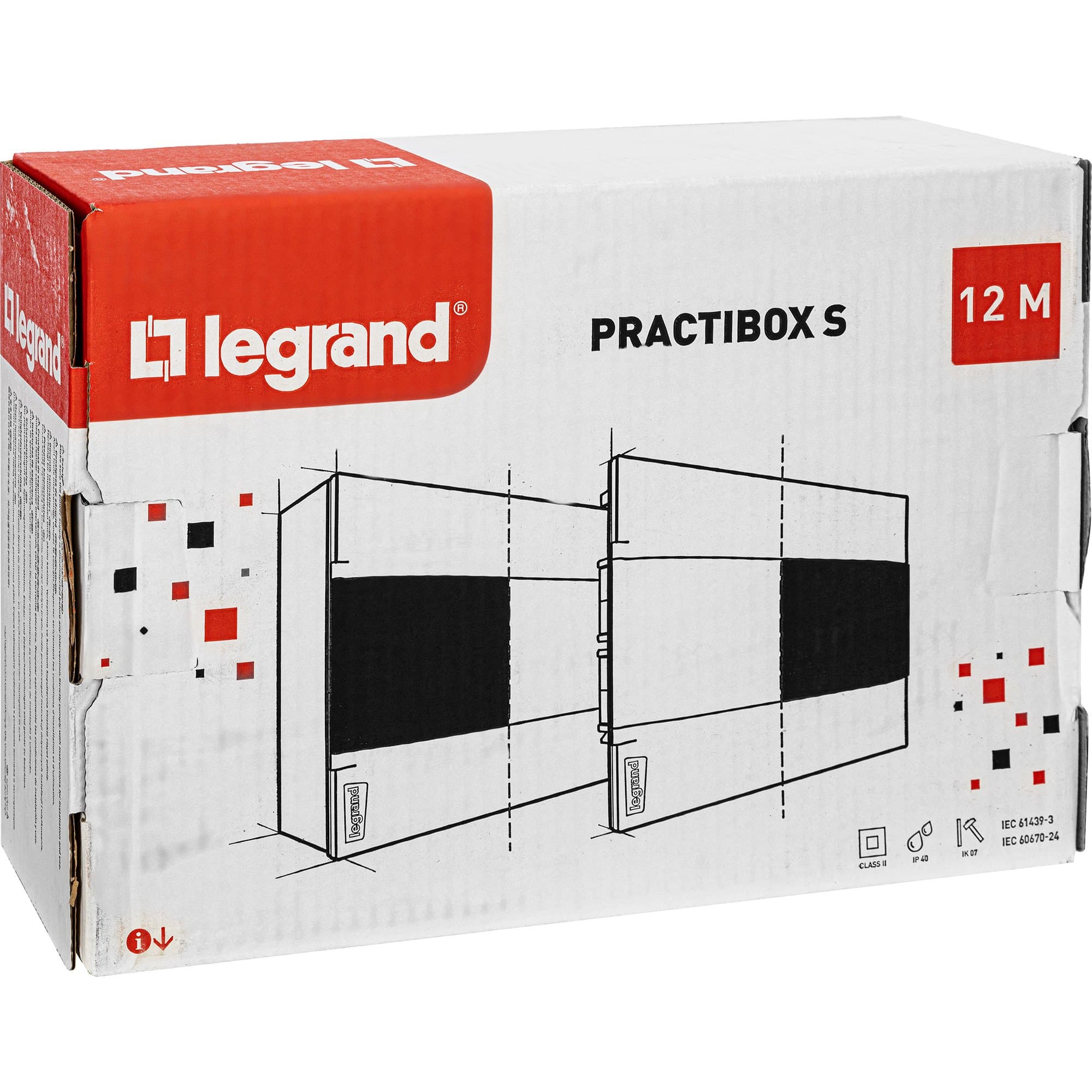 Legrand Practibox S Пластиковый щиток Встраиваемый 1X12 Белая дверь 135541 — миниатюра 3