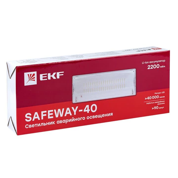 EKF PROxima Светильник аварийного освещения SAFEWAY-40 LED — миниатюра 2