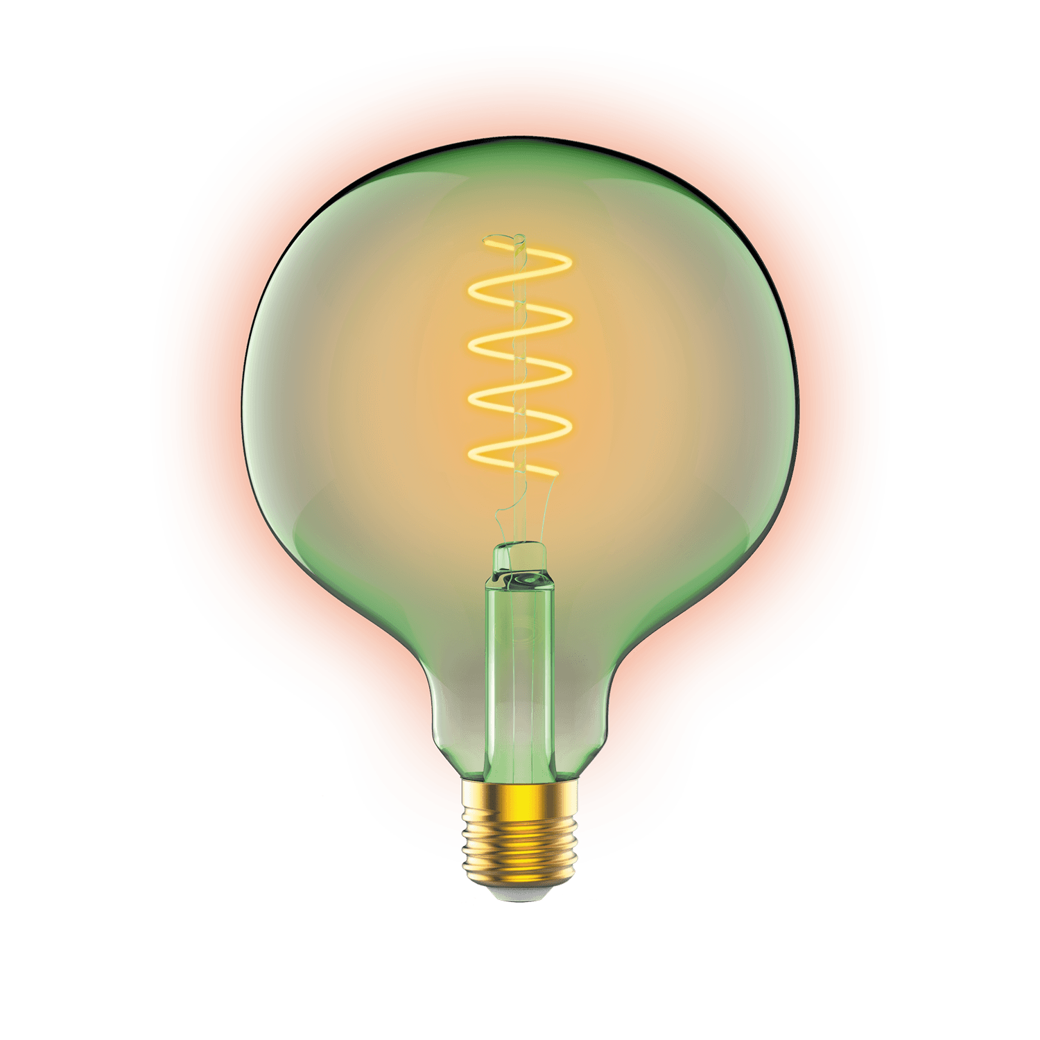 Gauss Лампа Filament G125 5W 190lm 1800К Е27 green flexible LED 1012802105 — миниатюра 2