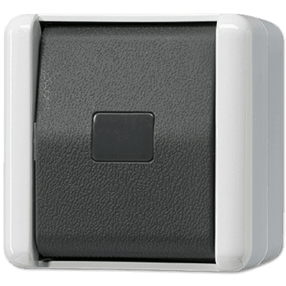 JUNG Кнопка без фиксации 10AX 250V ~ с НО контактом,  для накладного монтажа IP44 834W