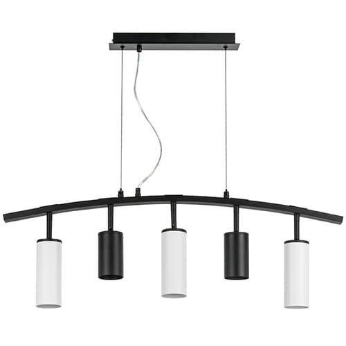 Lightstar LR735372863 Люстра RULLO 5х50W GU10 ЧЕРНЫЙ/БЕЛЫЙ (571735+214437-2+214486-3), шт
