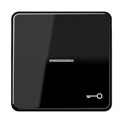 JUNG CD 500/CD plus Черная Клавиша 1-ая с/п с символом КЛЮЧ CD590KO5TSW