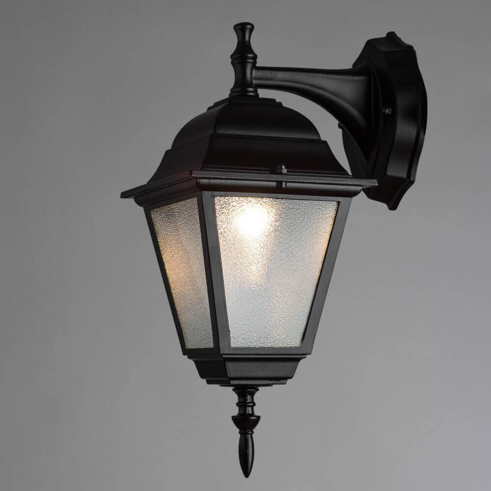 Arte Lamp Bremen Черный/Прозрачный Светильник уличный настенный 1x60W E27 A1012AL-1BK — миниатюра 3
