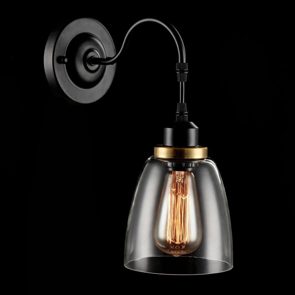 Freya Loft Louise Черный Бра E27 60W FR4167-WL-01-BL — миниатюра 8