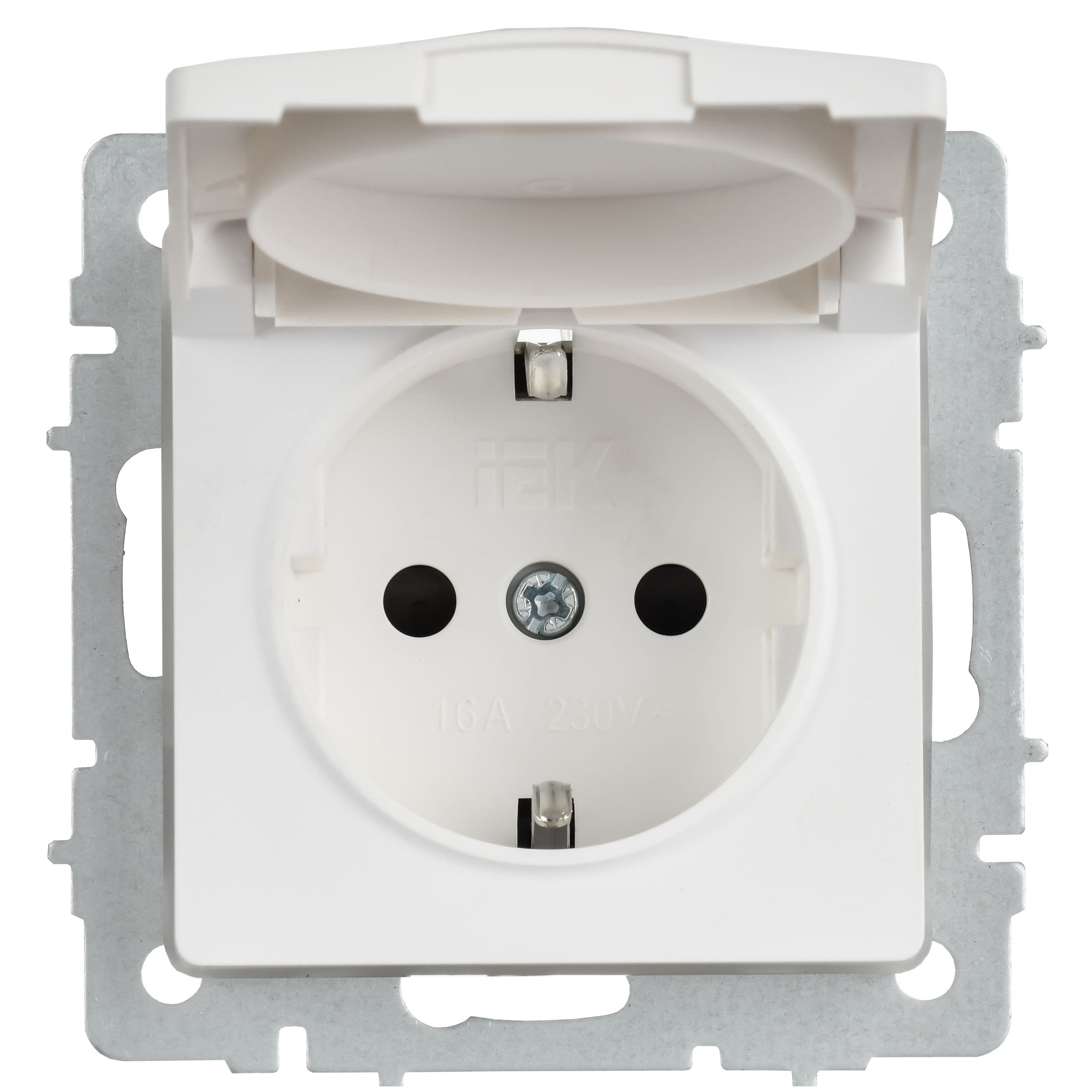IEK BRITE Роз. с з/к/ш с кр. 16А IP44 РСбш10-3-44-БрАБ а/б — миниатюра 3