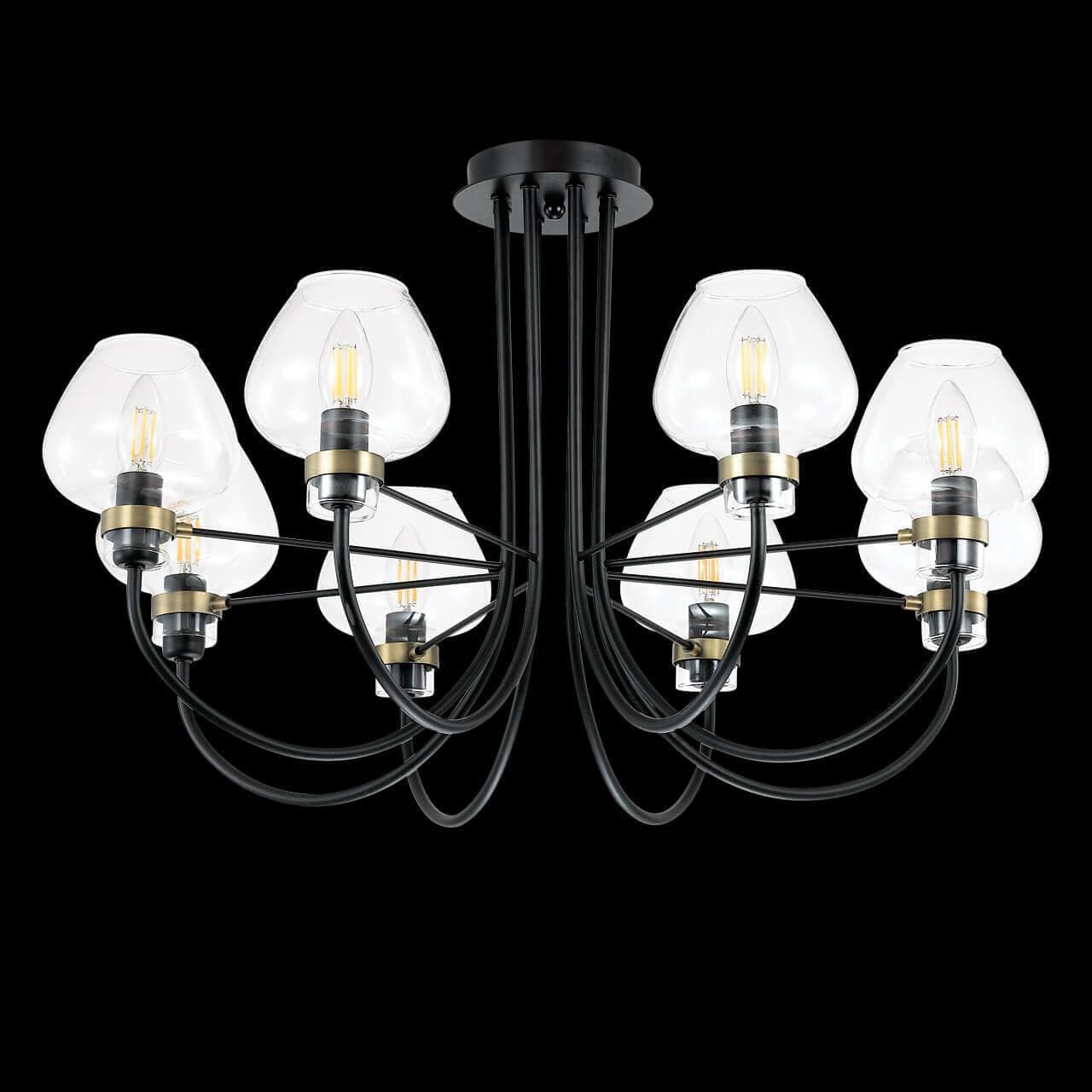 Lumion 3708/8C LN18 137 чёрный Люстра потолочная E14 8*40W 220V ILONA — миниатюра 4