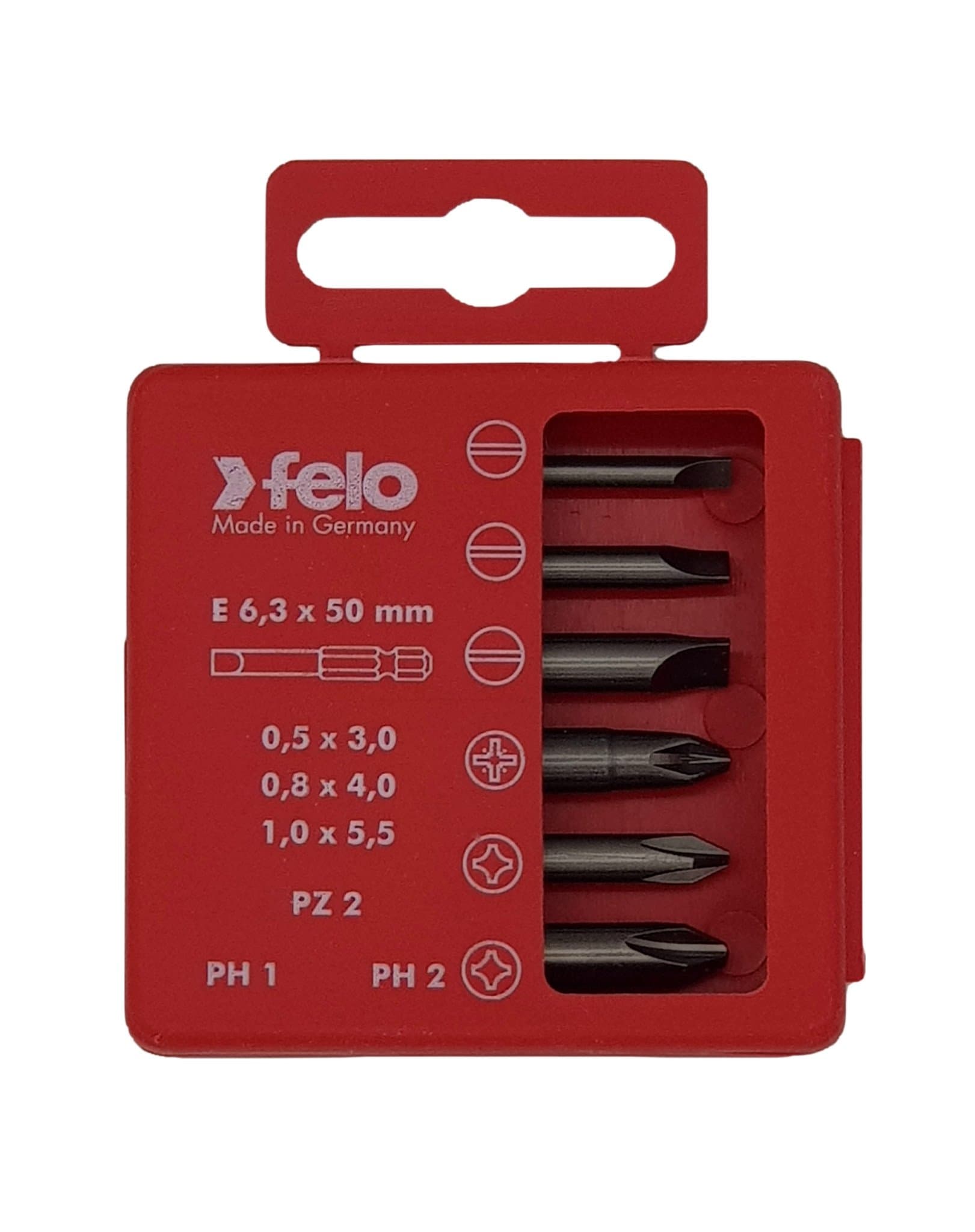 Felo Набор бит SL/PZ/PH Industrial  50 мм в кейсе, 6 шт 03092516 — миниатюра 1