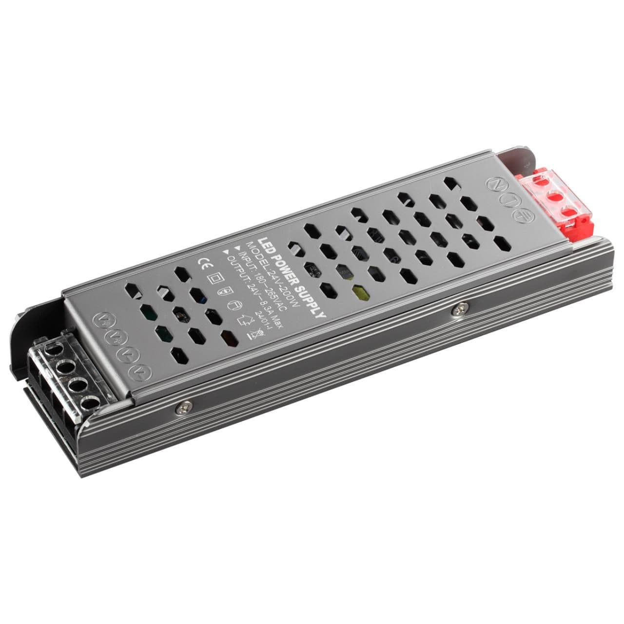 Novotech 359455 DRIVE NT24 112 серый Драйвер IP20 200W 24V EASY