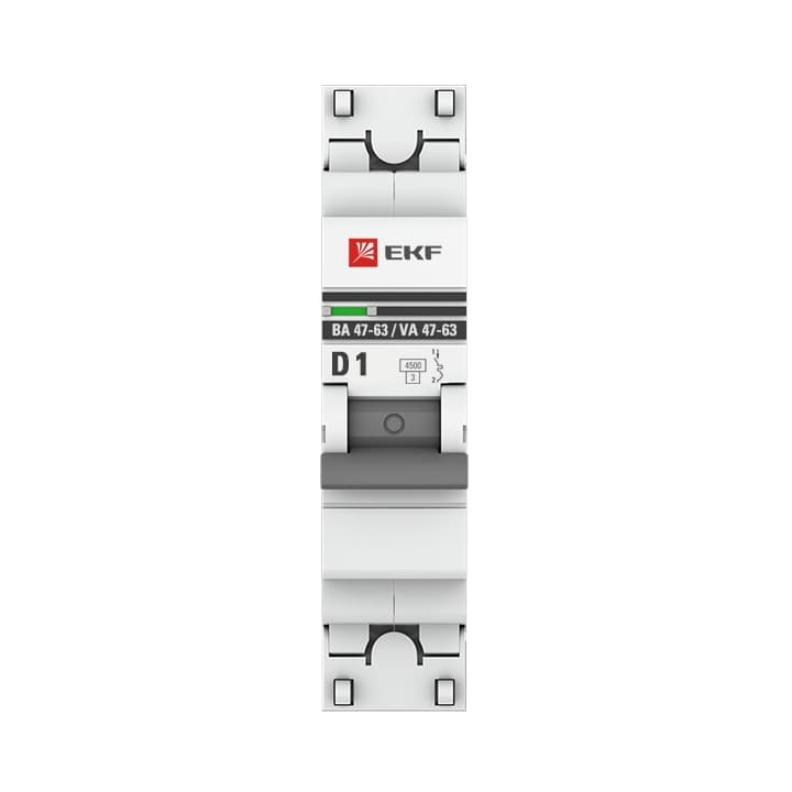 EKF PROxima ВА 47-63 Автоматический выключатель (D) 1P 1А 4,5kA mcb4763-1-01D-pro — миниатюра 3