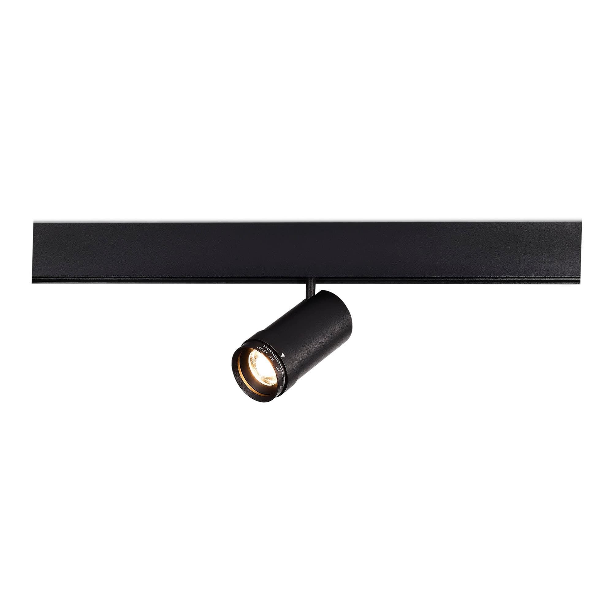 ST LUCE ST357.436.12 Магнитный трековый светильник ZOOM Черный LED 1*12W 3000K Lm Ra90 10-55° IP20 D50xH160 48VV