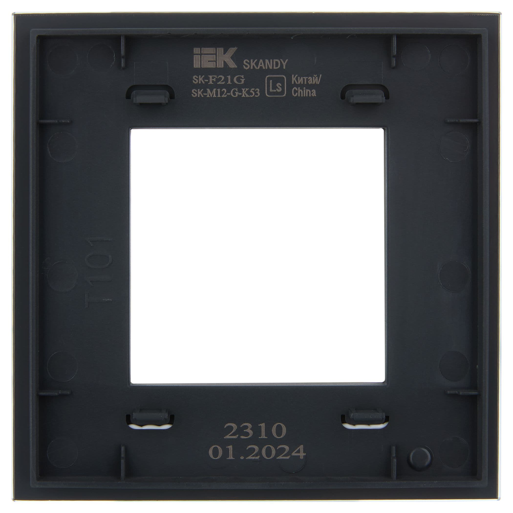 IEK SKANDY Стекло Графит Рамка 1-ая SK-F21G — миниатюра 3