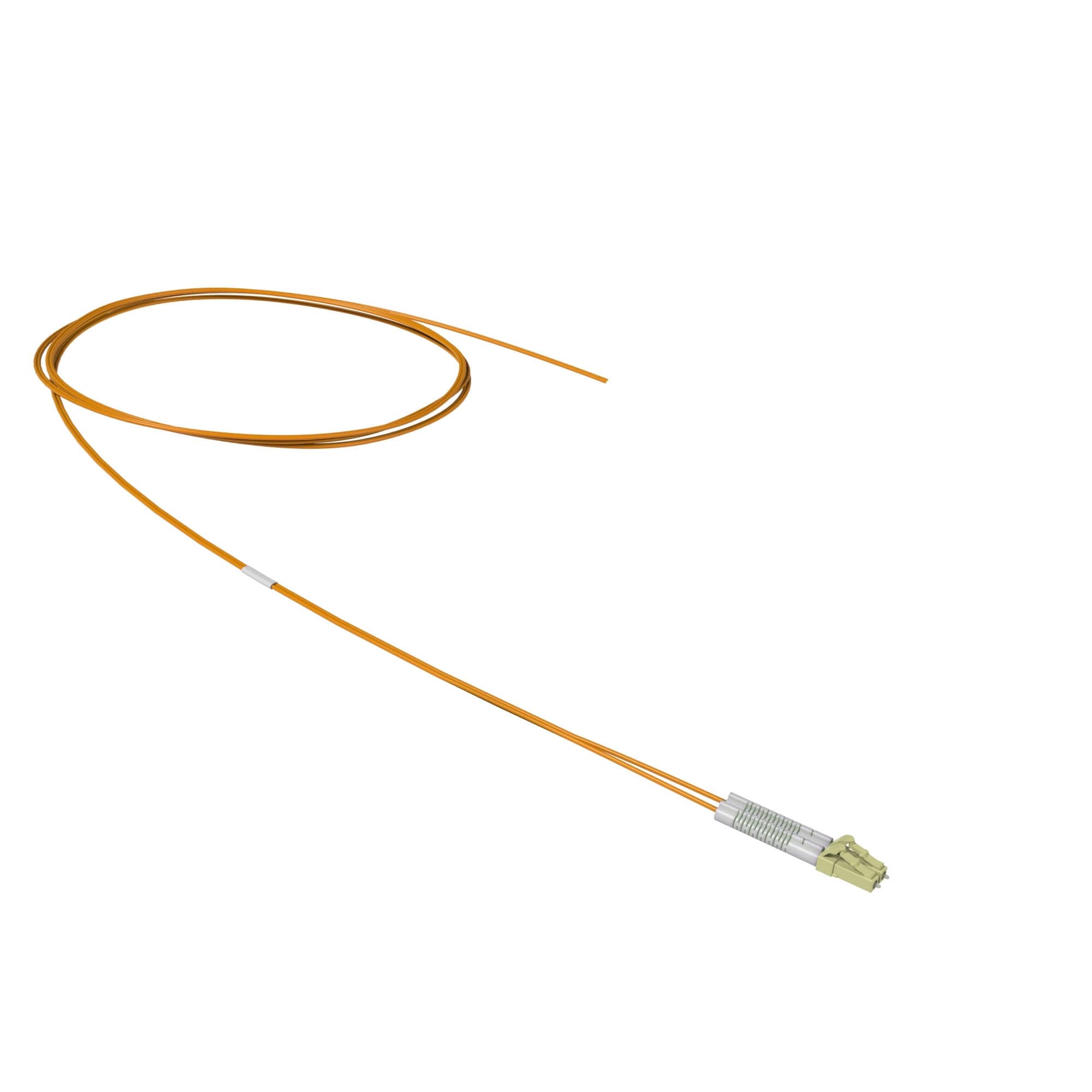 DKC Пигтейл оптический Duplex flexible boot LC/UPC - 50/125 (OM2),1,5 м