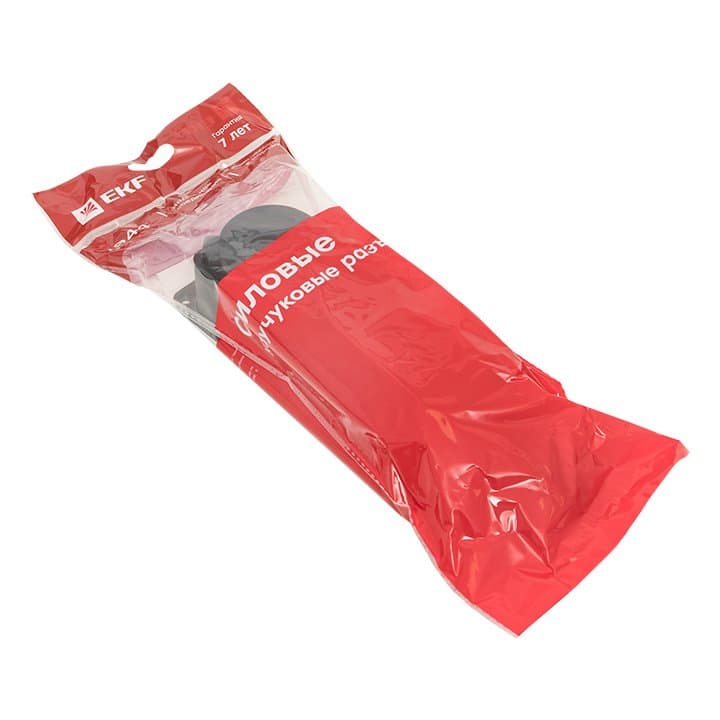 EKF Basic Розетка (колодка) трехместная с защит. крышками каучуковая 230В 2P+PE 16A IP44 — миниатюра 2