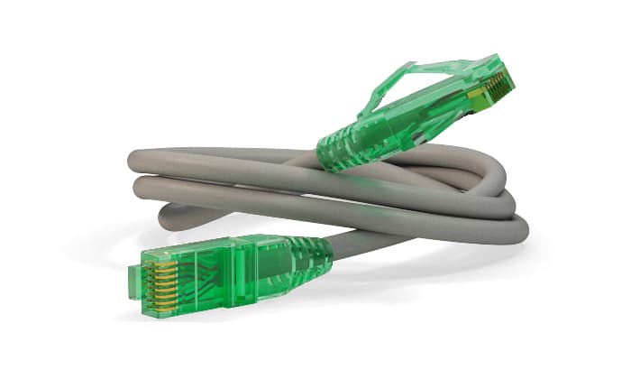Hyperline PC-LPM-UTP-RJ45-RJ45-C6a-10M-LSZH-GY Патч-корд U/UTP, Cat.6a 10G, LSZH, 10 м, серый 222259