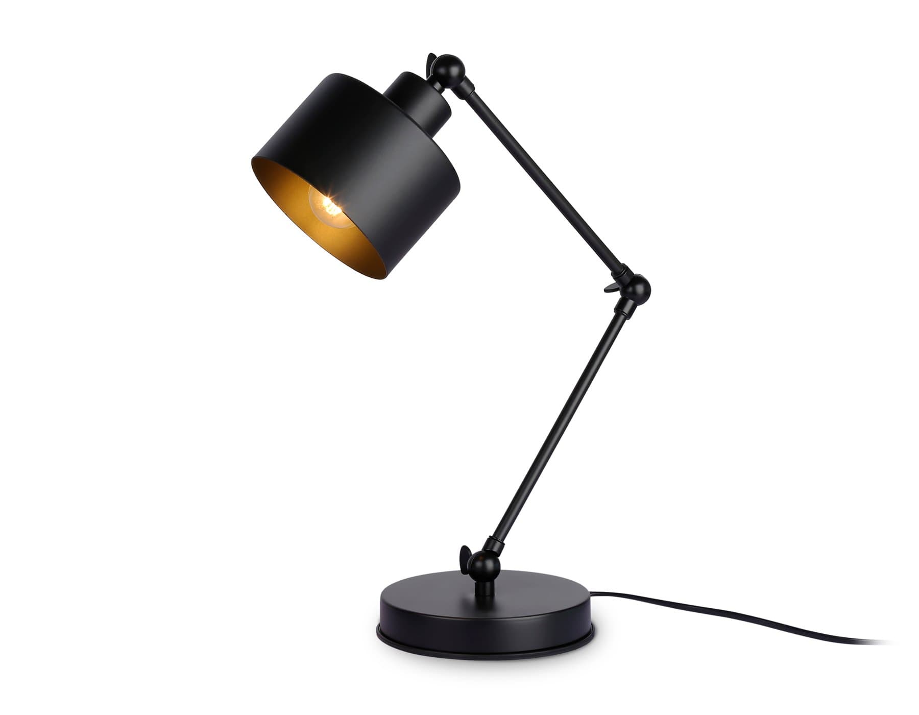 Ambrella Настольная лампа в стиле лофт TR8153 BK черный E27 max 40W — миниатюра 1