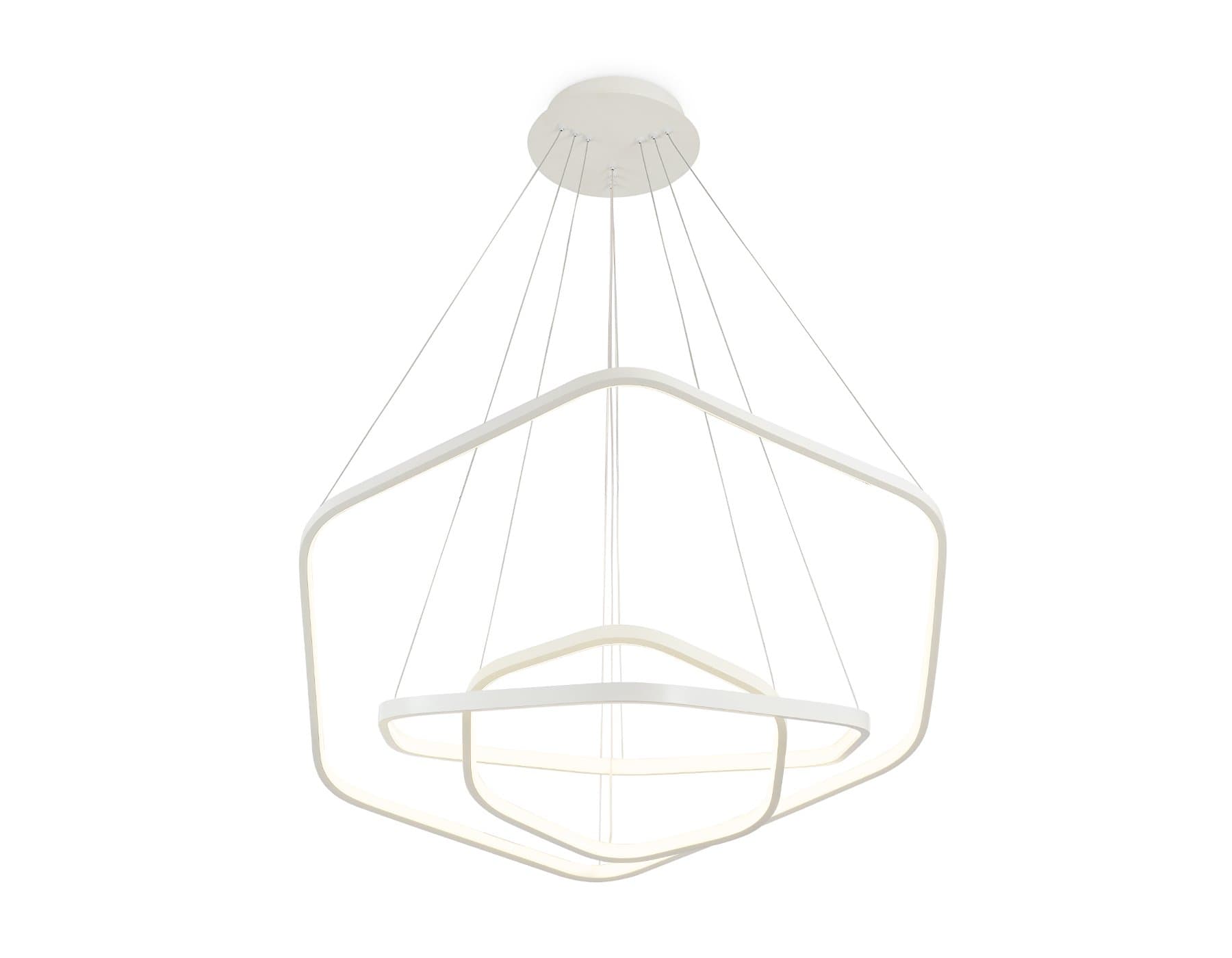 Ambrella Подвесной светодиодный светильник FL365/3 WH белый 88W 4200K D400/600/800*1200 (без ПДУ) — миниатюра 5