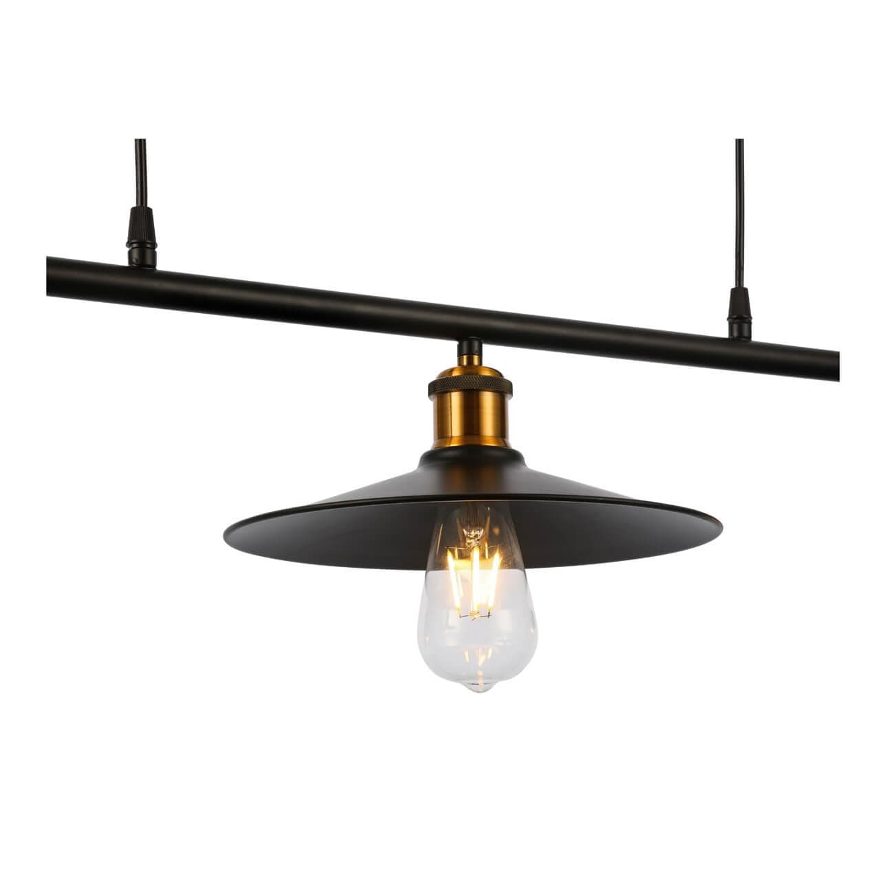 Evoluce SLE120503-03 Светильник подвесной Черный/Черный E27 3*60W — миниатюра 4