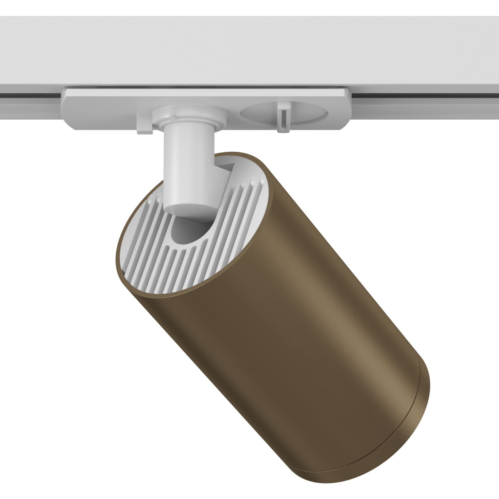 Maytoni Single phase track system Белый и Бронза матовая Светильник трековый (Набор) ( TR020-01W+TRA020-01BZ) TR020-1-GU10-WBZ — миниатюра 3