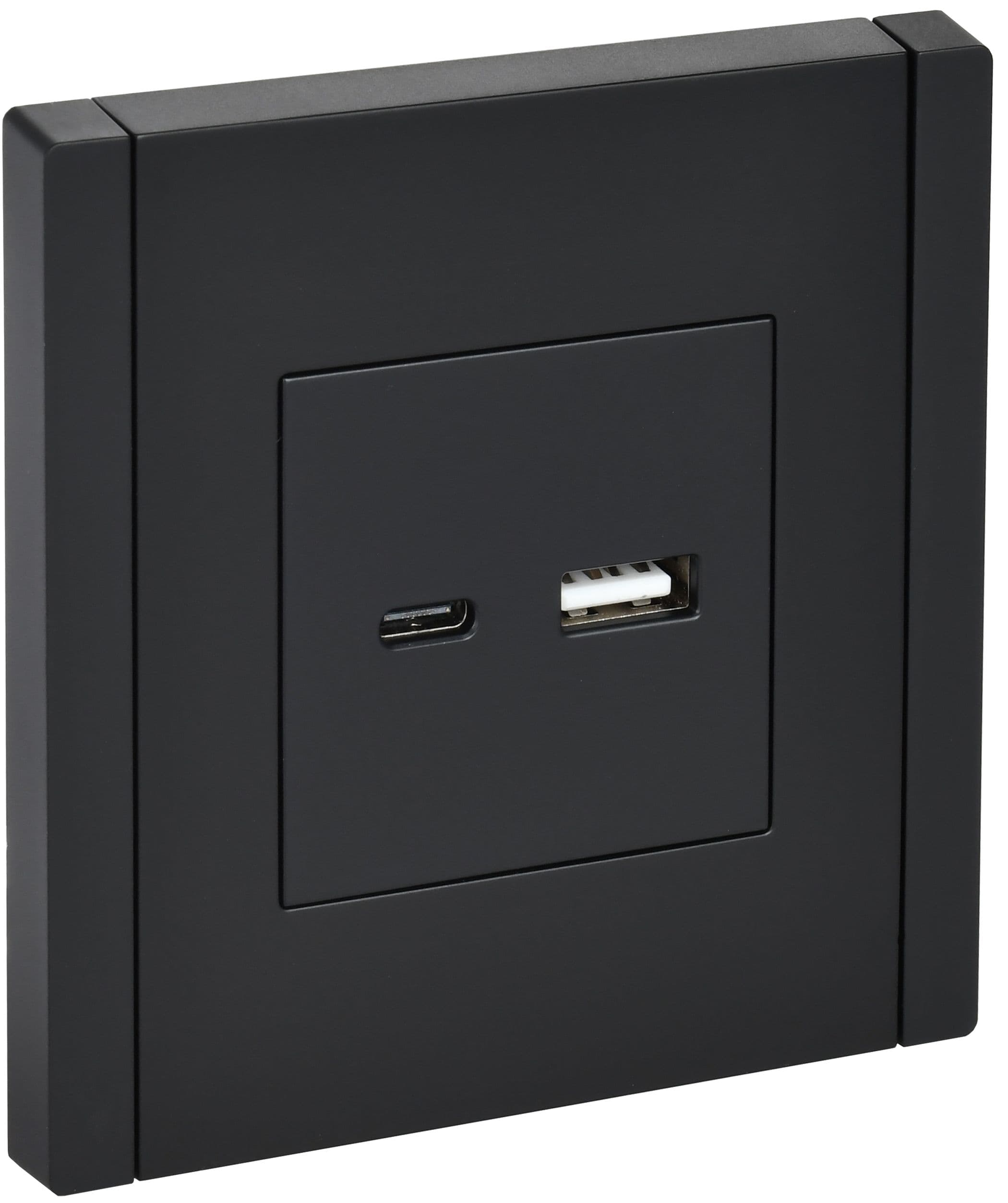 IEK FORTE&PIANO Черный Розетка USB A+C 3,1А FP150 — миниатюра 1