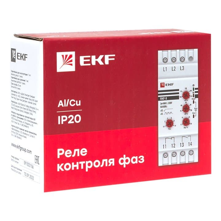 EKF PROxima Реле контроля фаз многофункциональное RKF-8 — миниатюра 3