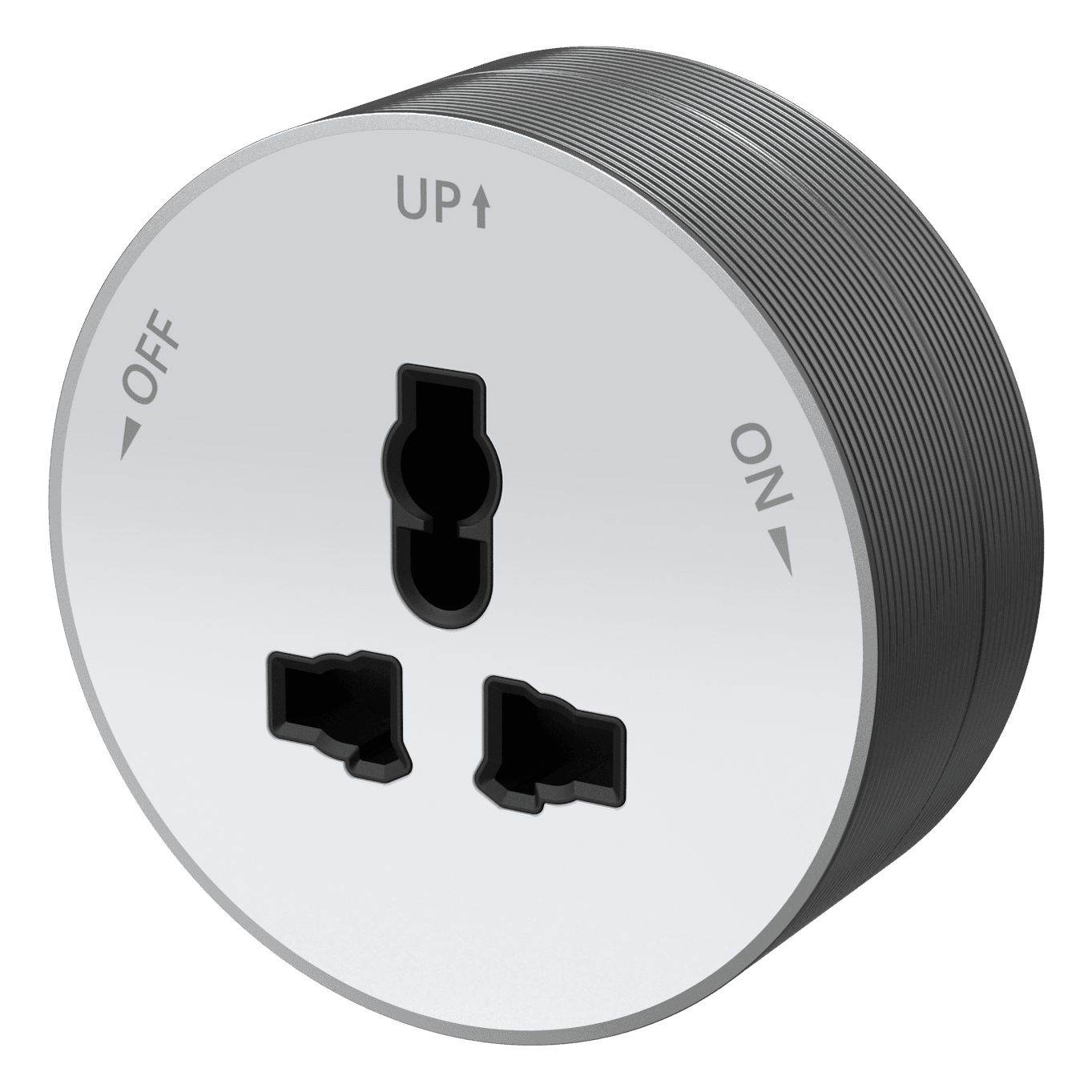 Systeme Electric MultiTrack Розетка универс. круглая 13А/250В Белый — миниатюра 3