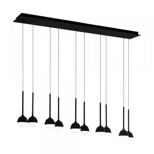 Eglo 39713 Светод подвес NUCETTO, 10x4,5W(LED), сталь, черный/пластик, прозрачный