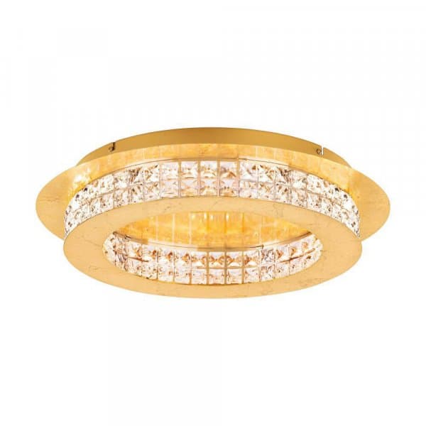 Eglo 39405 Светодиодный потолочн светильник PRINCIPE, 10x3,15W(LED), сталь, золотистый, кристаллы, прозрачный — миниатюра 1