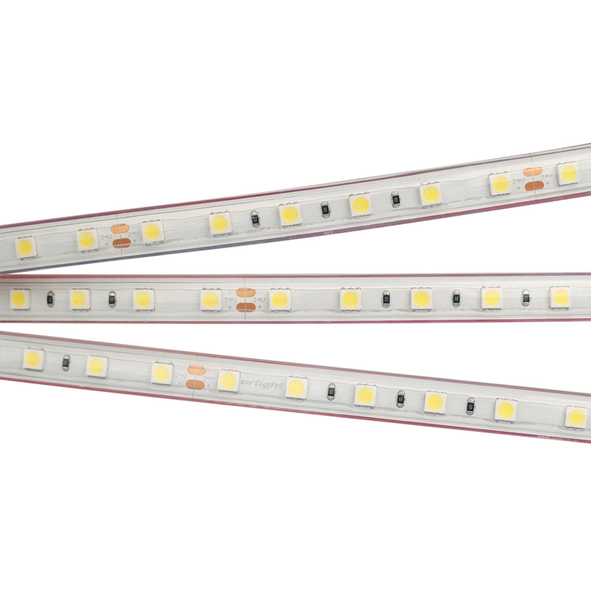 Arlight Светодиодная лента герметичная RTW-PS-B60-13mm 24V Warm3000 (14.4 W/m, IP67, 5060, 5m) (-) 021464(2) — миниатюра 1