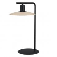 Eglo 39913 Настольная лампа MAYAZES, GU10, 1Х5W, 1Х400lm, L255, B250, H500, основание: Ø220, сталь, черный/дерево, бежевый