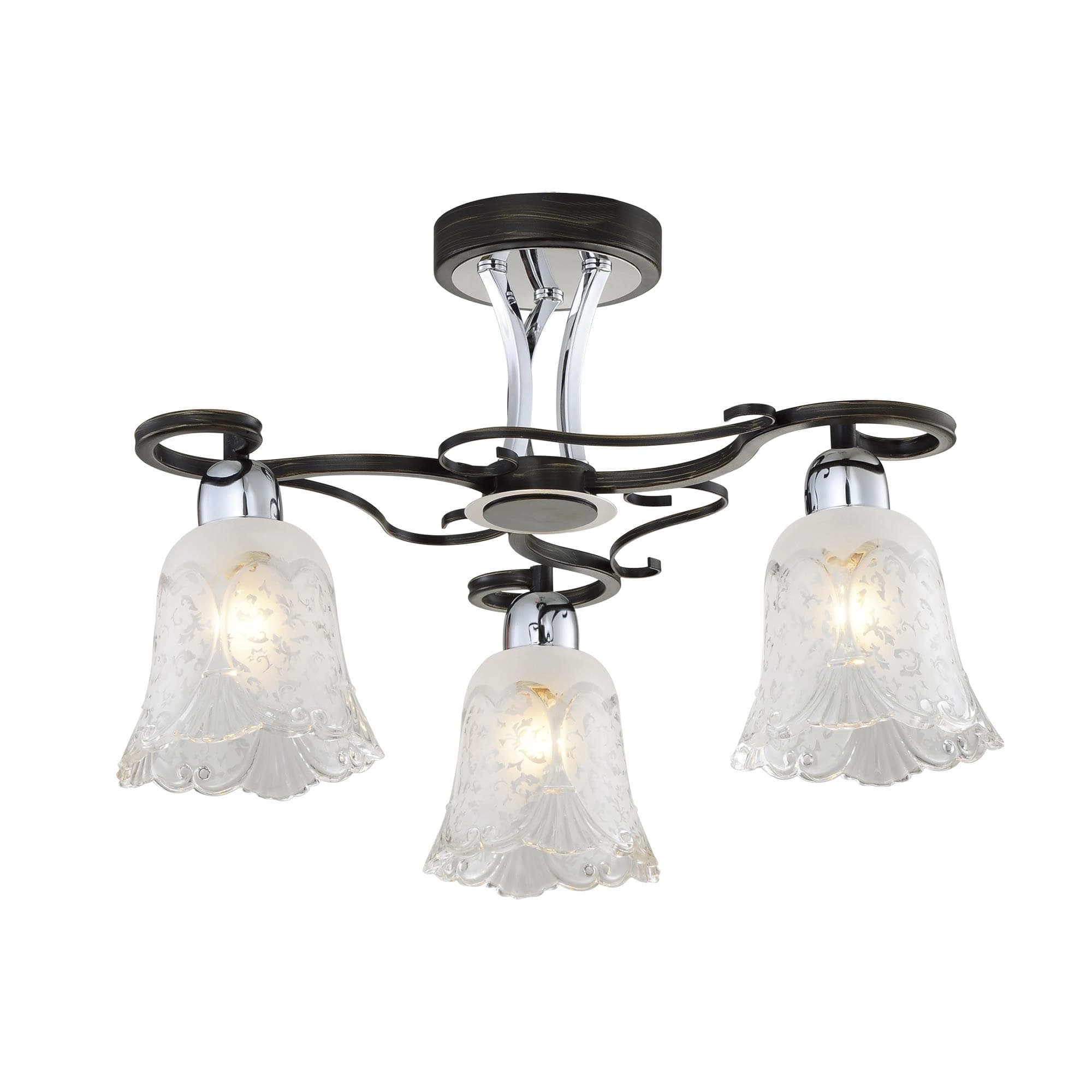 Citilux CL151131 Оливия Венге+Хром Светильник Люстра