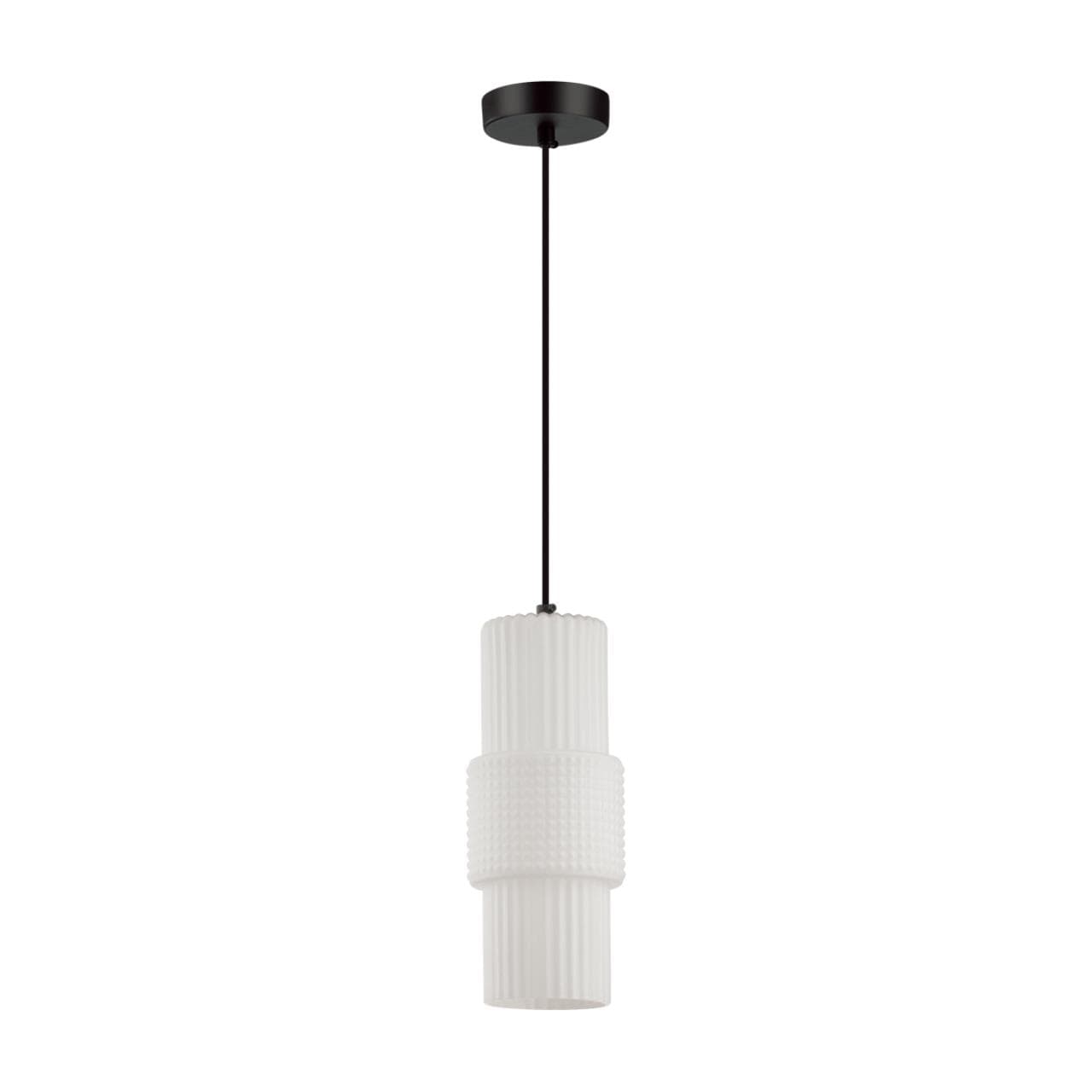 Odeon Light 5017/1 MODERN ODL23 335 черный/белый матовый металл/стекло Подвес E14 1*40W PIMPA — миниатюра 1