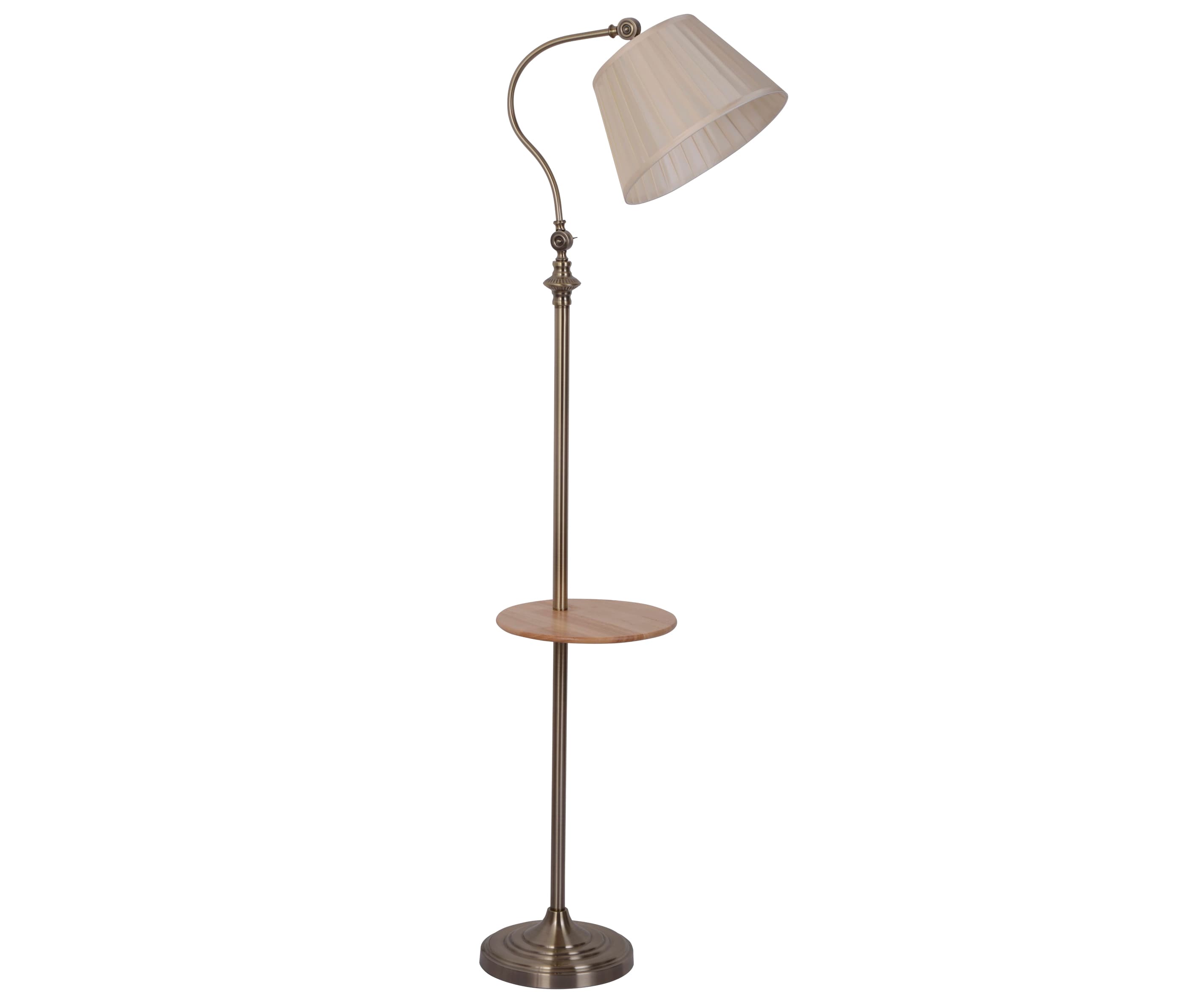 Kink Light 07037W Торшер Гавана бронза d45 h155 E27 1*40W с беспроводной зарядкой