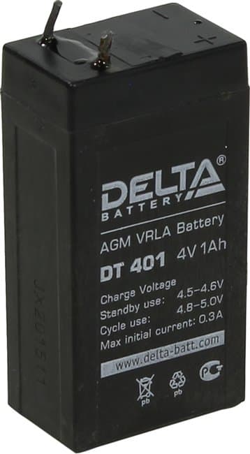 Delta Аккумуляторная батарея DT 401 (4V/1Ah)