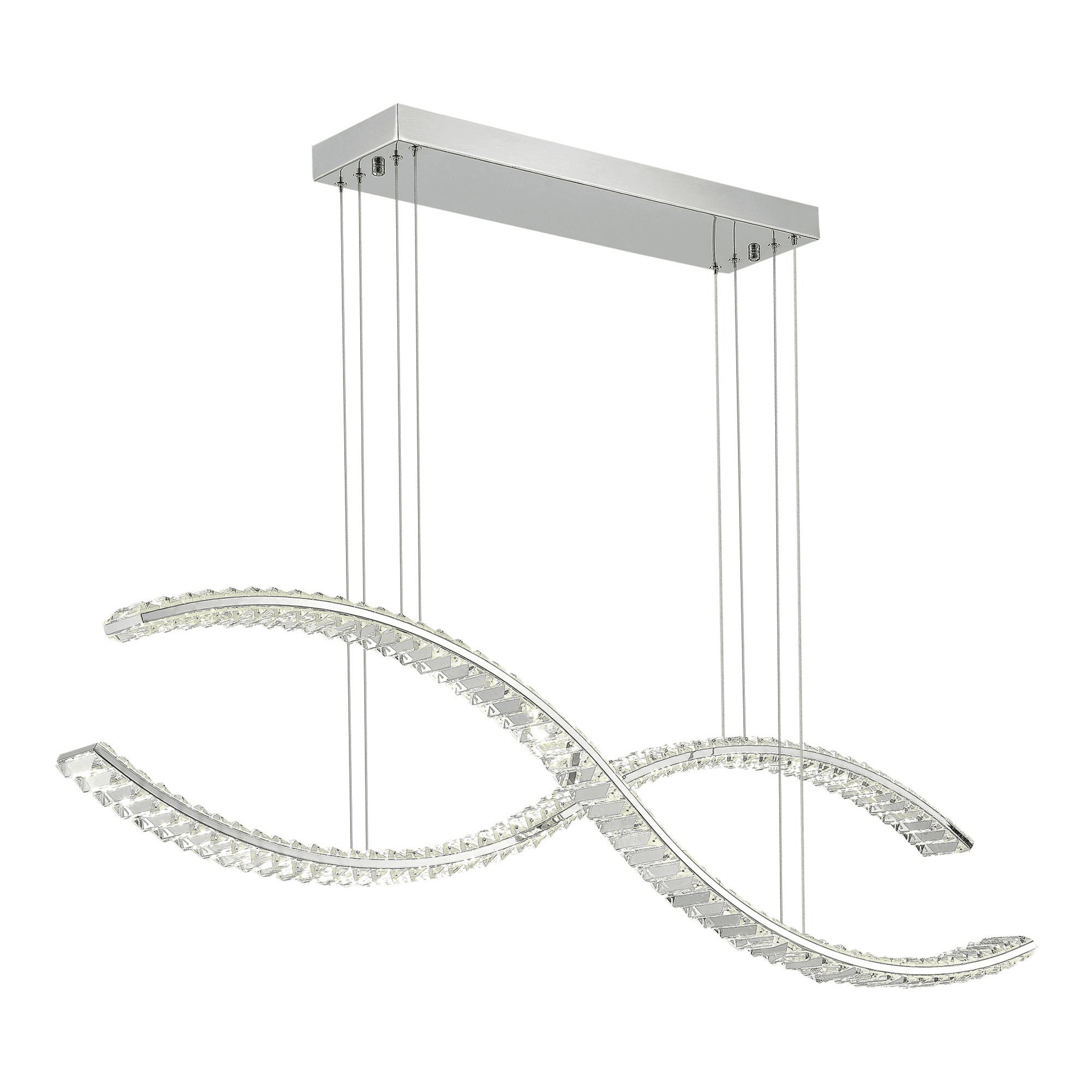 ST LUCE SL6206.103.50 Светильник подвесной Хром/Прозрачный LED 1*50W 3000K