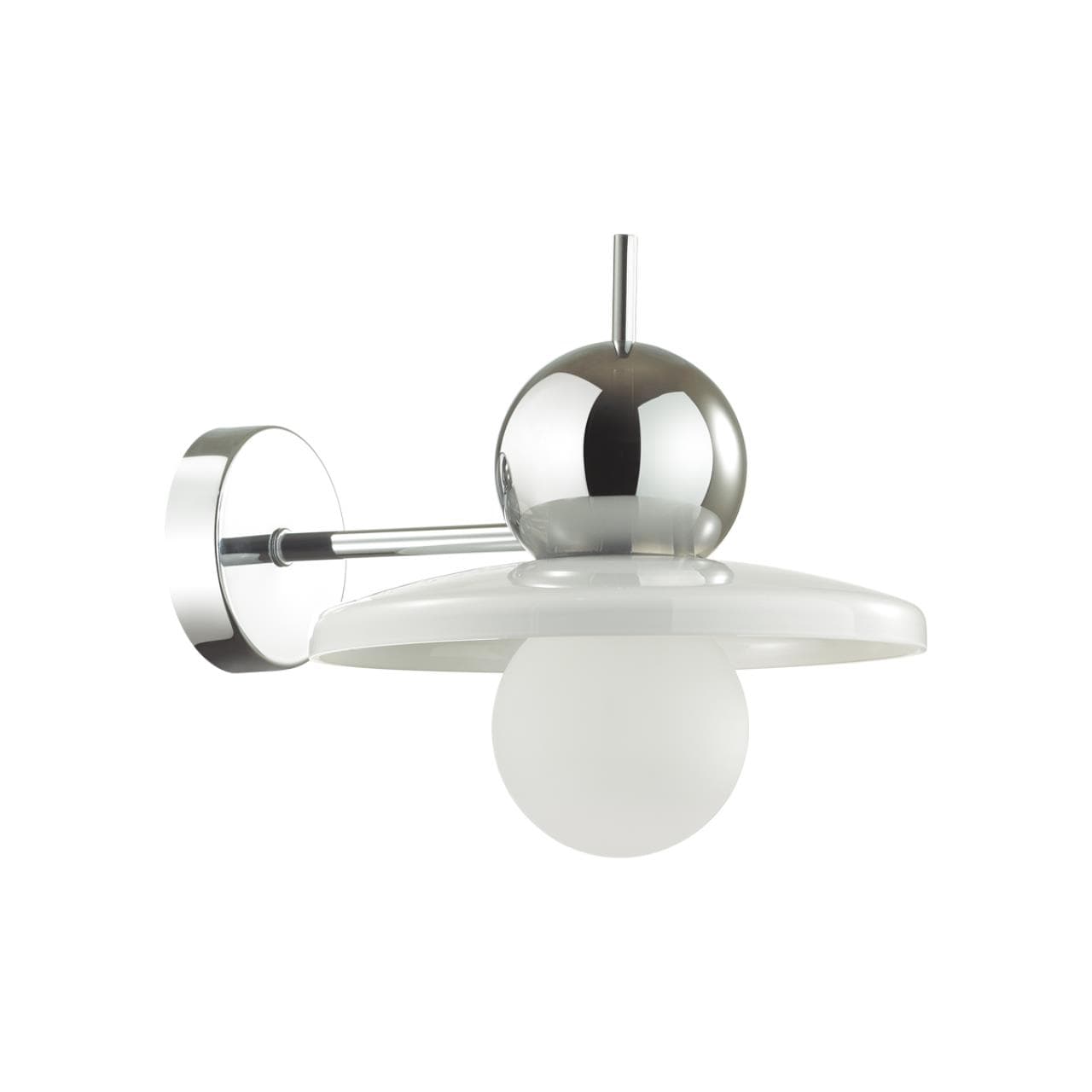 Odeon Light 5014/1WA MODERN ODL23 295 хром/белый/белый матовый металл/стекло Бра G9 LED 5W HATTY — миниатюра 1