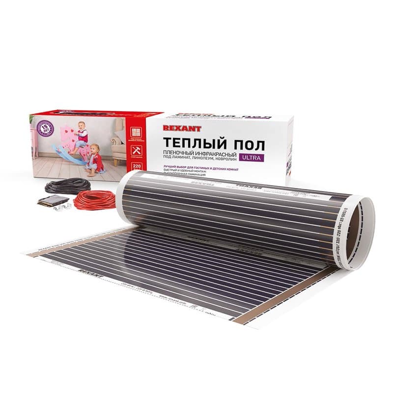 Пленочный теплый пол RXM 220 8 м2 / 0,5 х 16 м/ 1760 Вт Rexant 51-0511-4