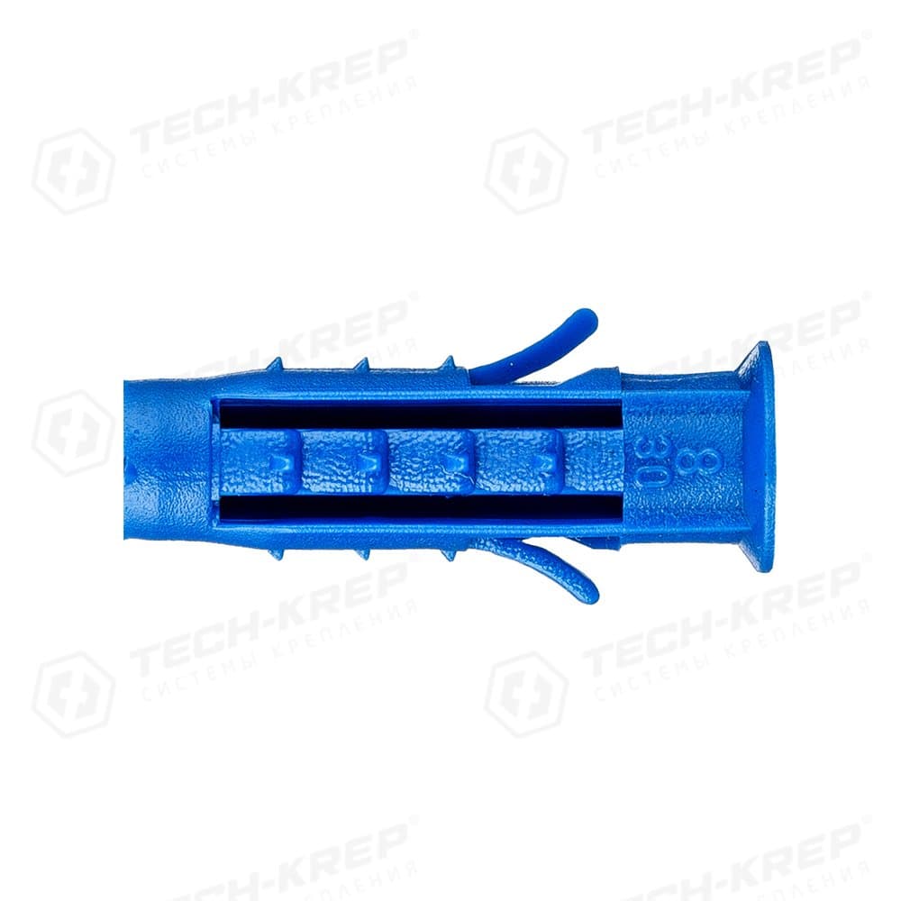 Tech-Krep Дюбель распорный Чапай 8х30 шипы+усы (полипропилен) (45 шт) - пакет 112962 — миниатюра 1