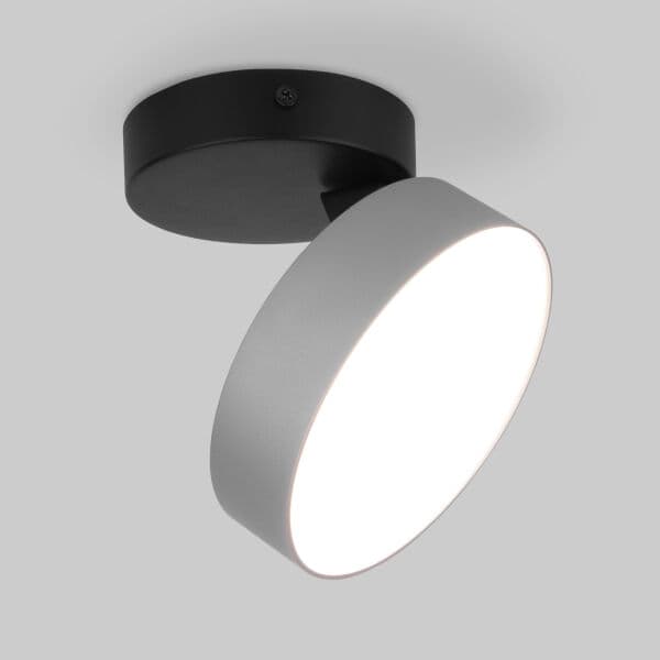 Elektrostandard Pila серебро 12W 4200К (25135/LED)/Светильник накладной черный a060190