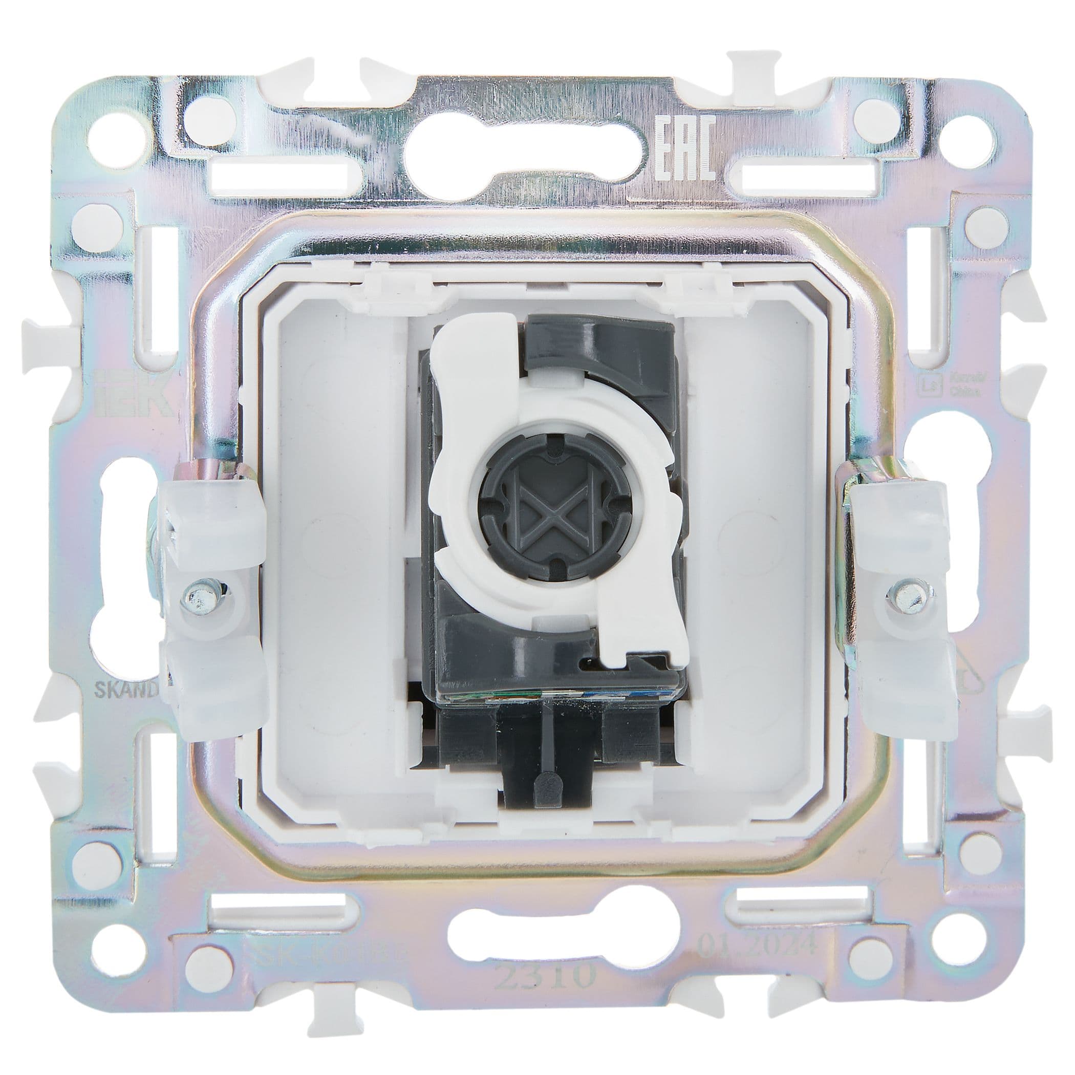 IEK SKANDY Бежевый Розетка компьютерная RJ45 кат.5E SK-K01B — миниатюра 3