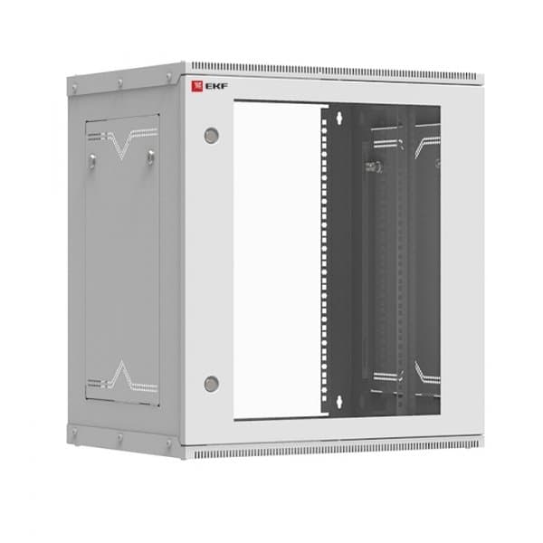EKF PROxima Astra Шкаф телекоммуникационный настенный разборный 12U (600х350) дверь стекло ITB12G350D