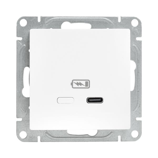 EKF Механизм розетки USB-С, быстрая, белый Эпика — миниатюра 5